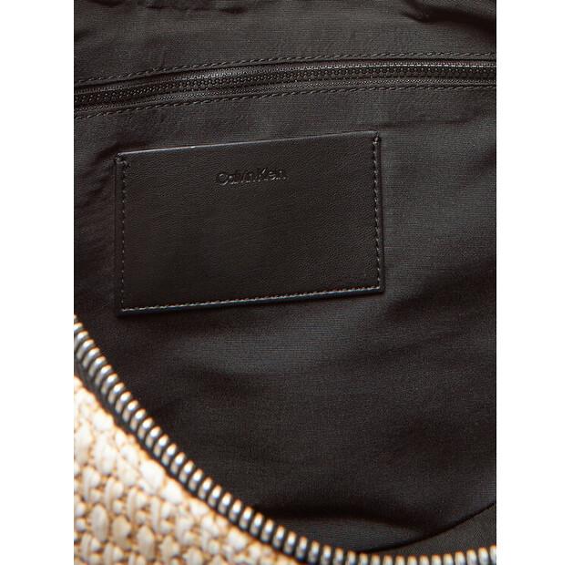 Bag Calvin Klein Calvin Klein Pinched Raffia Large Shoulder Ba LV04F3060G Beige