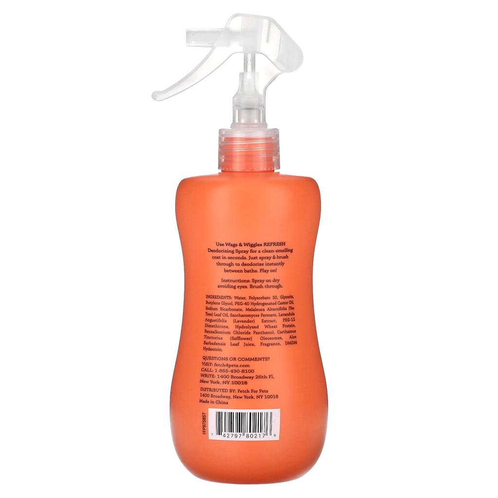 Wags & Wiggles Refresh Deodorizing Spray, Zesty Grapefruit, 355Ml(12Fl Oz)