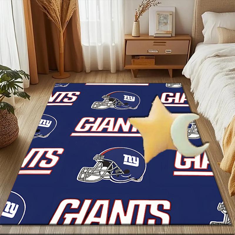 New York Logo Rug Game Carpet, Floor Mat for Bedroom Living Room Entryway Rug, Home Decor Idea Gift for Christmas Birthday
