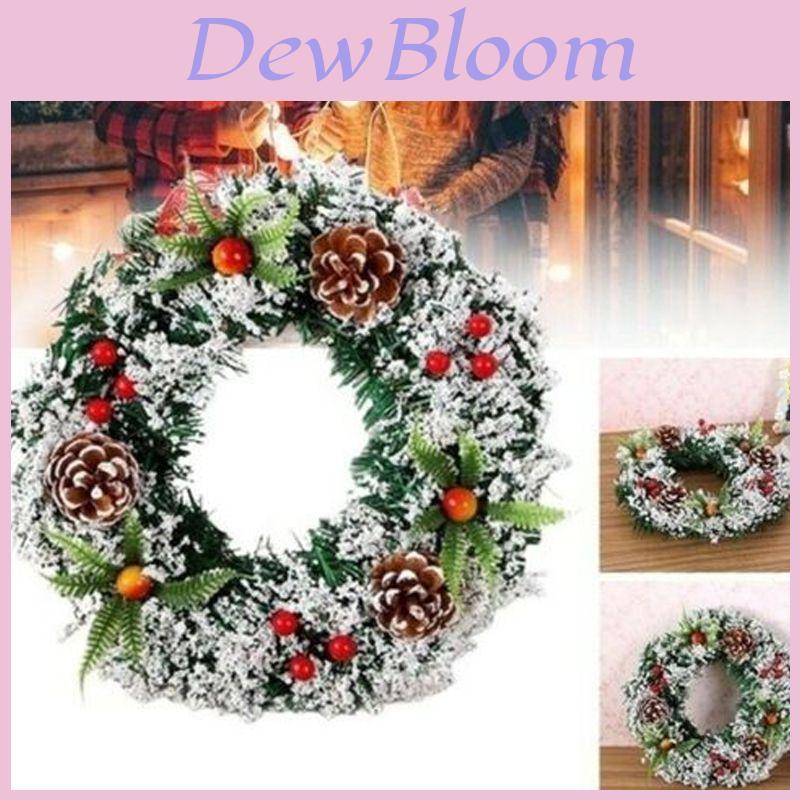 Hanging Wall Christmas Wreath Xmas Party Door Home Trees Garland Decor Ornament