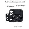 Aluminum Alloy Adapter Board with 1/4 3/8 Hole Cold Shoe Mount for DJI Ronin RS3 RS2 RSC2 SC S Gimbal Stabilizer Extension Plate