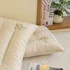 2025 new solid color simple fashion royal grass floral sleep pillow soft fluffy comfortable pillow home