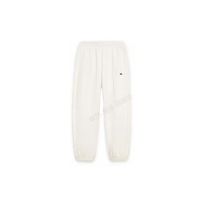 Li Ning Plain Tapered Knit Sports Pants Women Bottoms White AKLT022-1