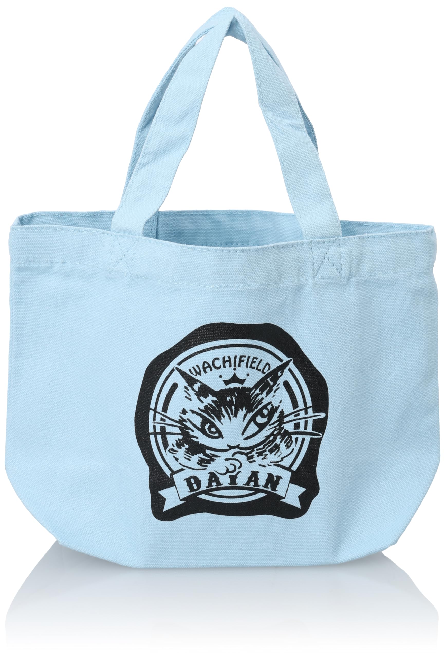 

Dayan the Cat Tote Bag for Mini Large Cat S Eco Lesson Light Blue [WACHIFIELD] Women, Unisex, Men, Lightweight, Canvas, Small, Compact, Tote,
