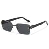 New square European and American sunglasses, fashionable and versatile street photography trend UV-proof men's and women's retro sunglasses