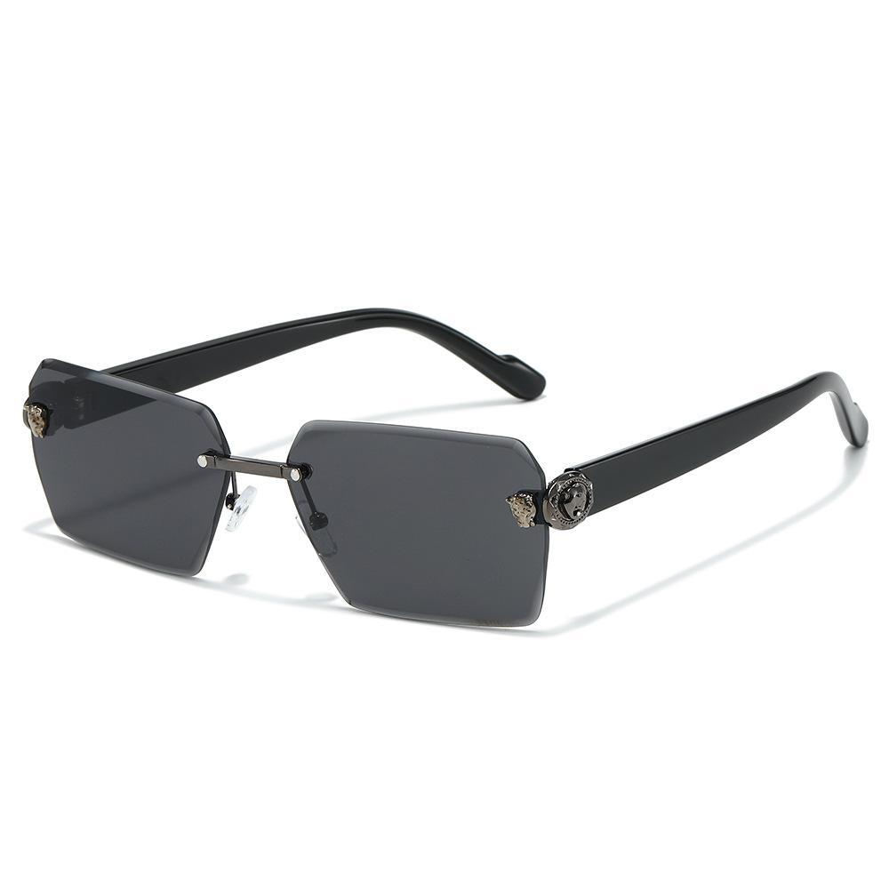New square European and American sunglasses, fashionable and versatile street photography trend UV-proof men's and women's retro sunglasses