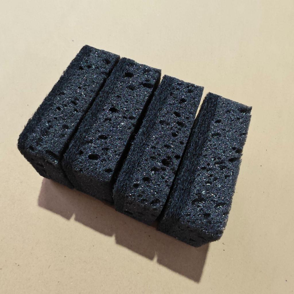 Éponge d'algues noires transfrontalière durable pour le nettoyage de la vaisselle et des casseroles - Éponge de cuisine antiadhésive