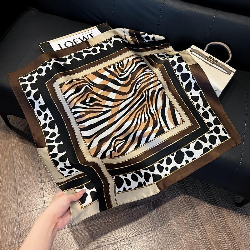 Mother's Day Silk Scarf Muse Festival Gift Simulation Silk Silk Scarf Premium Spring and Summer Square Scarf 71 Silk Decorative Small Scarf
