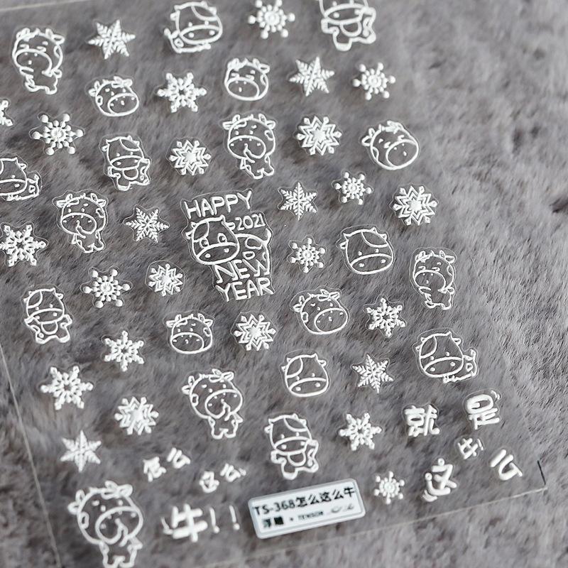 New Fruit Strawberry Jelly Nail Art Cute Stickers Sweetheart Cherry Bow Rabbit Diy Nail Decoration