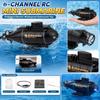 Radio Control Mini Submarine Electric Six-Channel Wireless Remote Control Toy Boat for Children Indoor and Outdoor Water Play