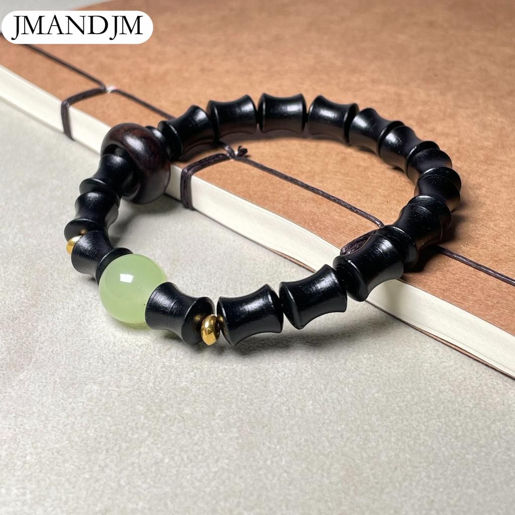 Zielony sandałowiec bambusowy pierścień do biegania Eternal Night Luminous Bransoletka damska Czerwony sandałowiec Krwawy sandałowiec Barbie Mała bransoletka