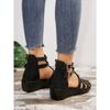 Sommer Mode Neue Große Größen Sandalen Damen Keilabsatz Lässig Tägliche Schuhe