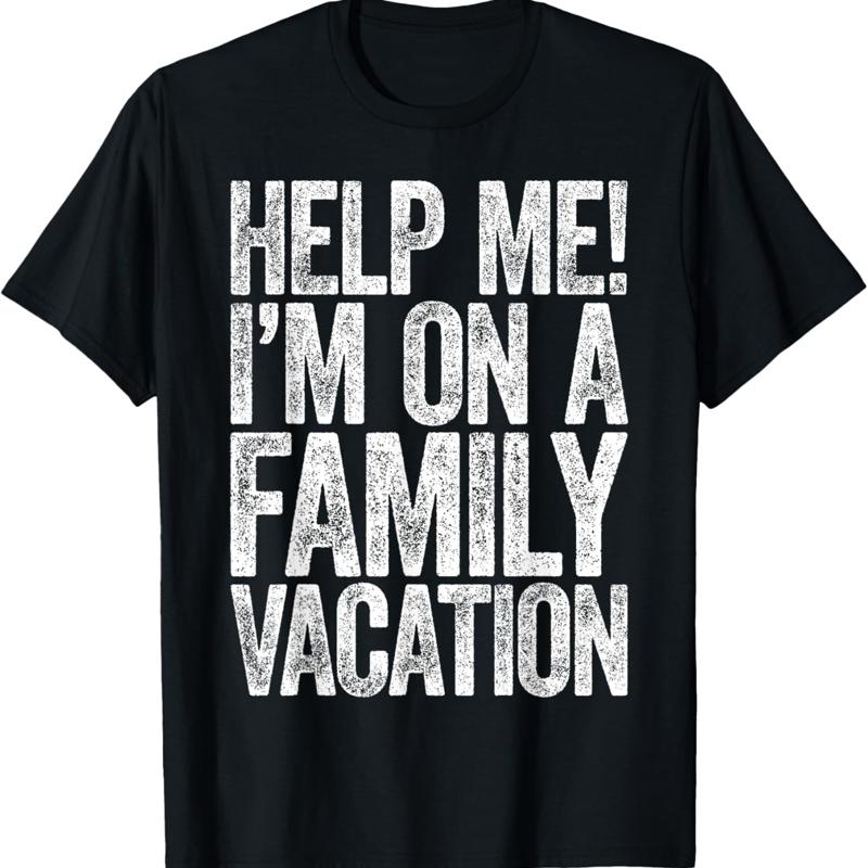 

Help Me I_m On A Family Vacation T Shirt - Men s Summer Cotton Graphic Tee S разноцветный