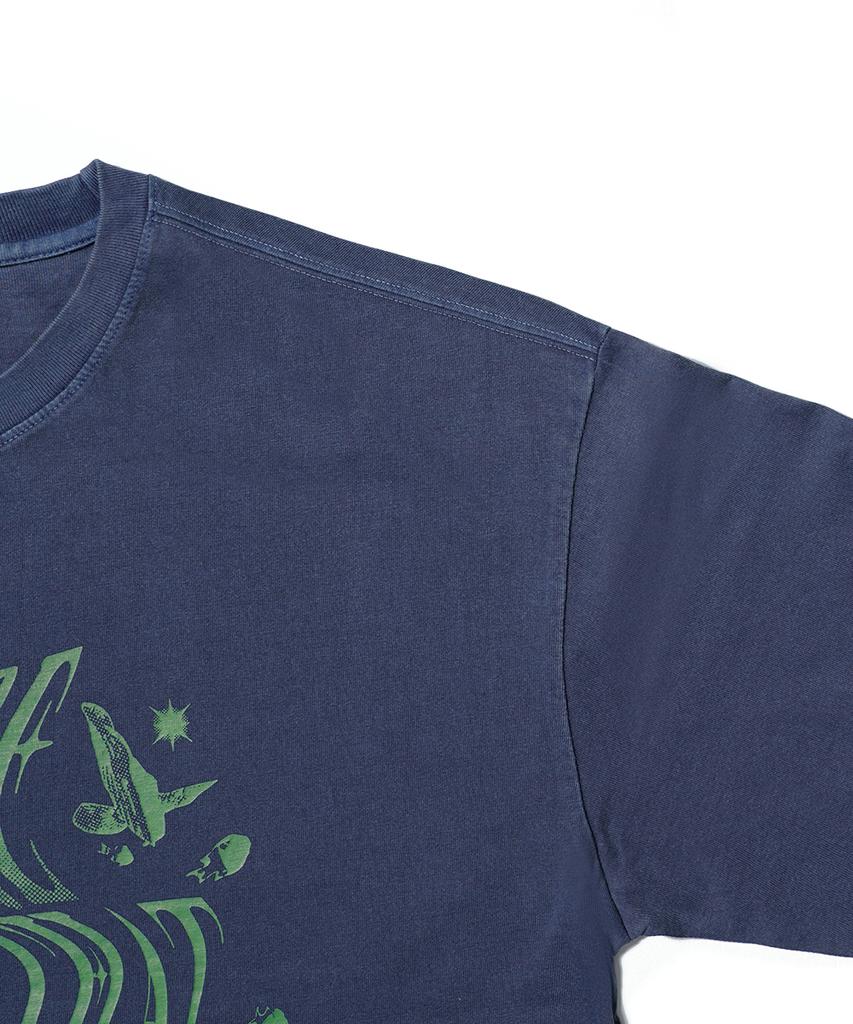 GAKKAI UNIONS More Than That Pigment Short Sleeve T-Shirt Dive Blue