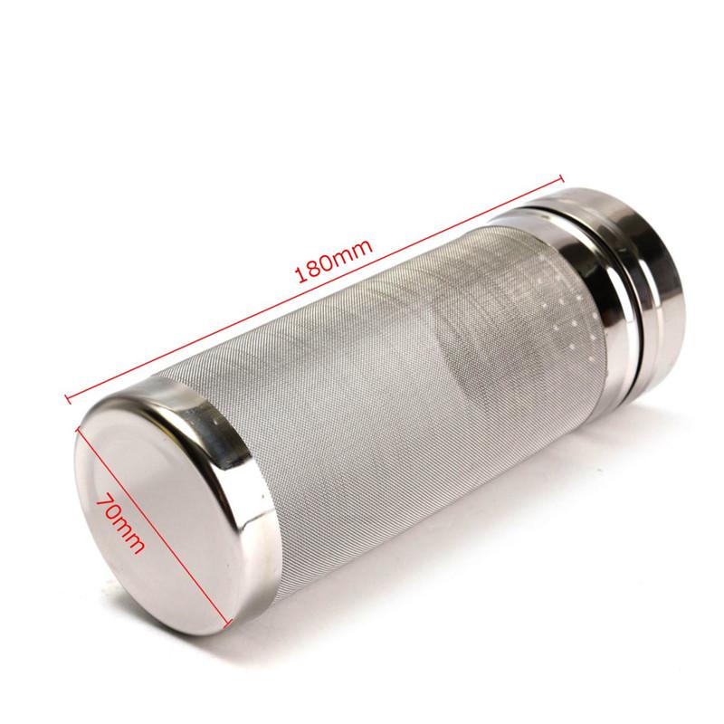 18cm/30cm 300 Mikron Nät Rostfritt Stål Ölkryddor Filter Torra Kryddor Filter Fat Spindel Hops Hemmabryggning