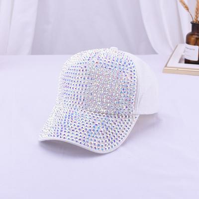 Women's Summer Peaked Cap Net Hat Diamond  Hand Travel Sun-Proof Cap Colorful Baseball Cap Sun-Proof