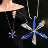 Autumn And Winter Korean Version Fashion Temperament Personalized Crystal Versatile Women'S Sweater Chain Long Necklace Pendant Necklace