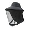 Mosquito Head Net Full-Mesh Design Drawstring Windproof Strap Good Breathability Beekeeping Men Bee Prevention Cap Gardening Fishing Insect