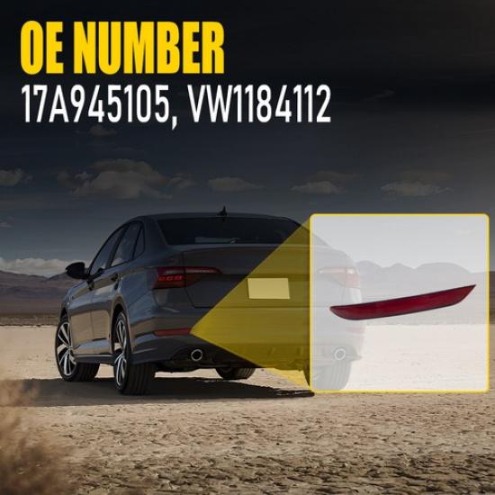 Для    Jetta Volkswagen Левая сторона Задний бампер Светоотражатель Накладка