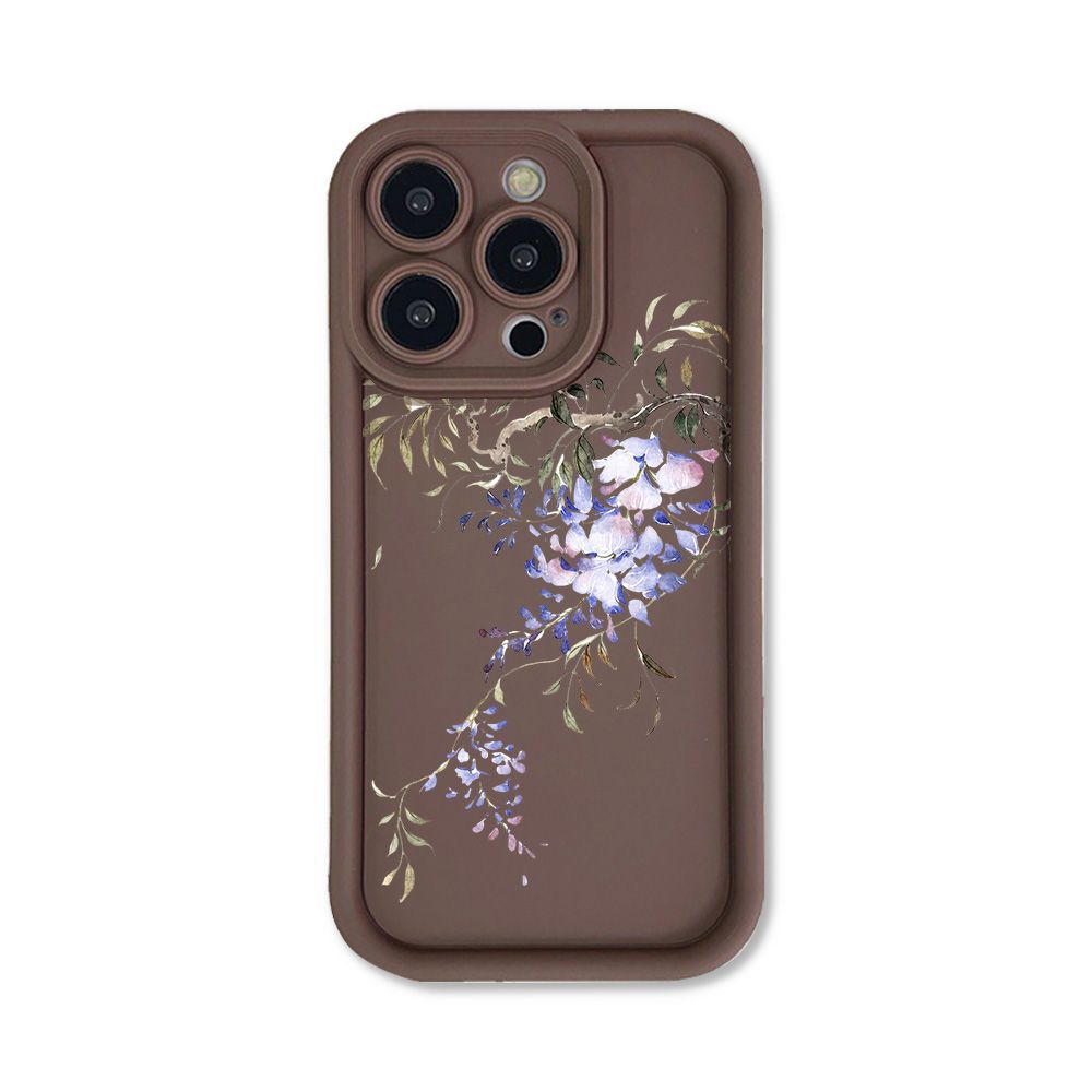 Simple Purple Flower for iPhone17PorMax Phone Case 14 Apple 13 Matte 12/15 Factory