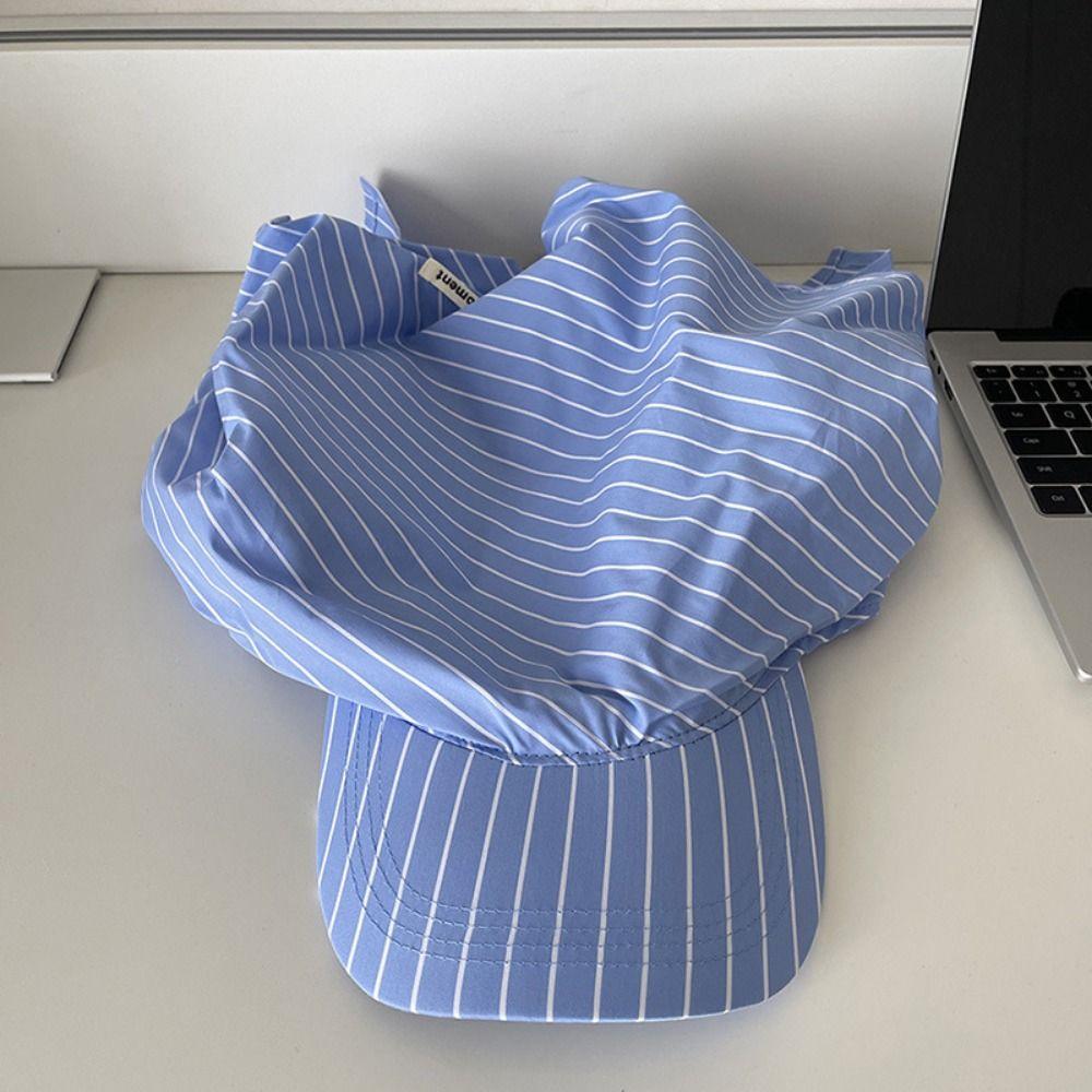 Retro Plaid Tied Head Cap Breathable Strap Headscarf Hat Sunshade Baseball Caps Travel Vacation