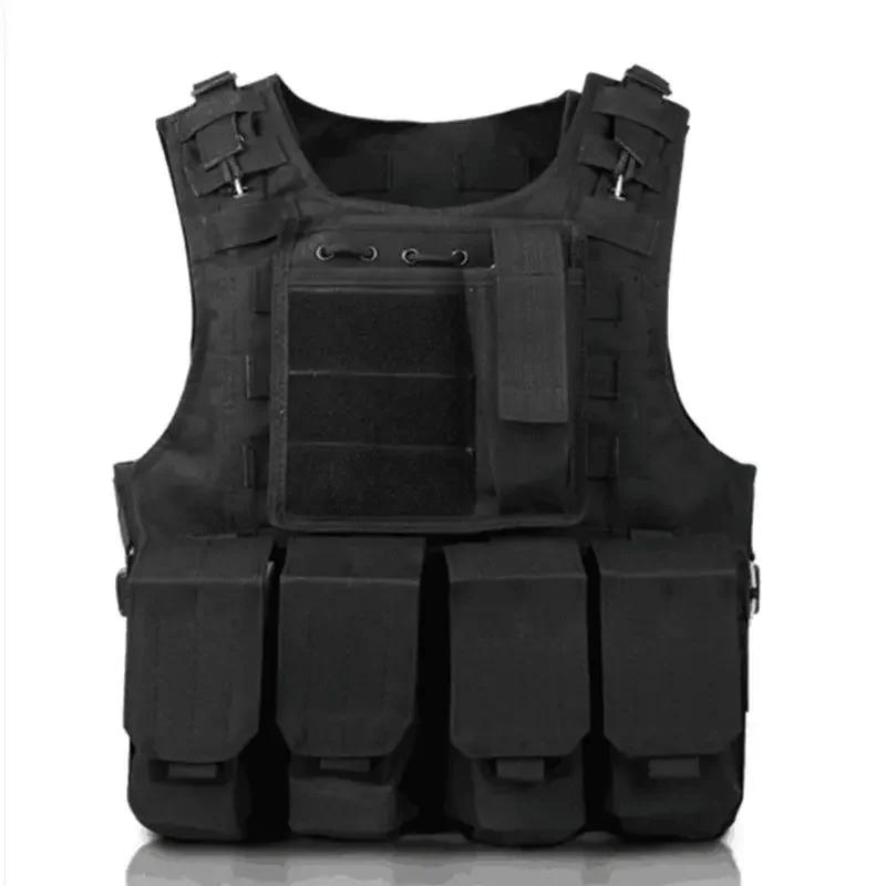 Tactical Vest Multi Functional Outdoor Hunting Equipment Adjustable Protective Waistcoat CS Game Airsoft Combat Security Vest