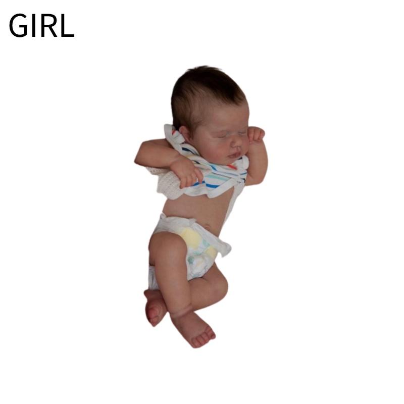 

Npk 19-inch Reborn Loulou Silicone Baby Doll Realistic And Adorable Toy For Children Ages 4-6 Years Girl