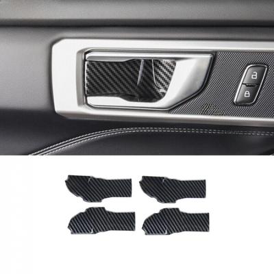 Inner Door Bowl Sticker Cover Trim For Ford Explorer - ABS Carbon Fiber