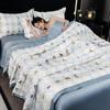 Summer Duvet Smooth Quilt Single/Queen Size Bedspread Skin-friendly Comforter Floral Style Duvets Edredon (No Pillowcase)