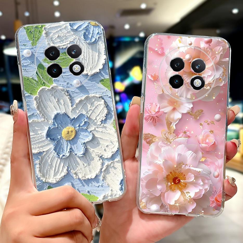 For Realme 13 Pro 5G Case RMX3990 Colorful Flowers Painted Cover Soft Slim Phone Case For Realme 13 Pro Plus Realme13 Pro+ Shell