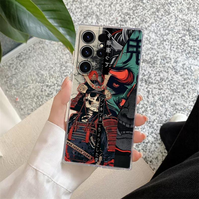 Big Wave Dragon God Sea S25FE Clear Case For Samsung Galaxy S26 S25 S24 S23 Ultra S20 S21 FE S22 Plus S26 Ultra Soft Phone Cover