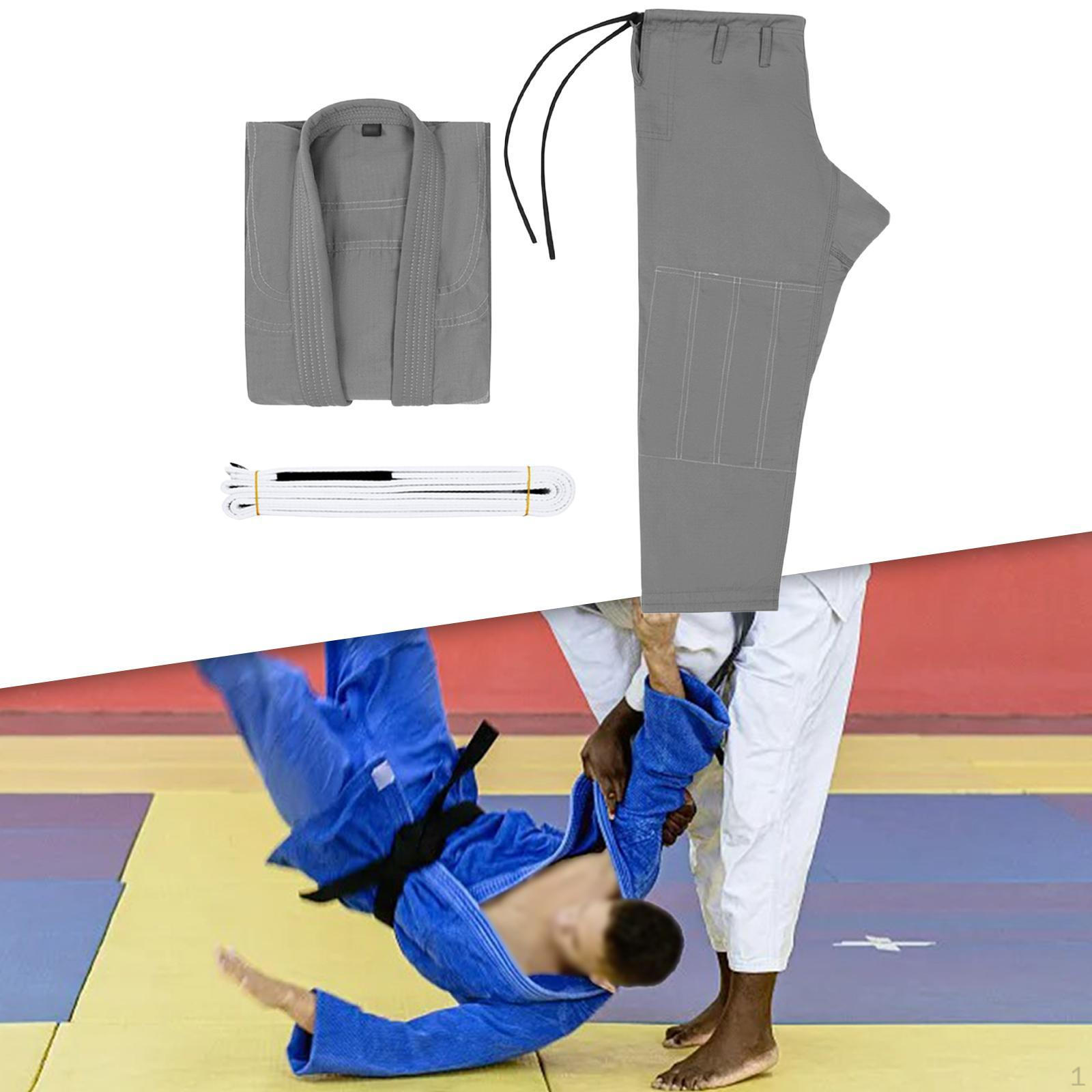 

Бразильське джиу-джитсу гі костюм дихаючий поліестер бавовна спортивний турнір кімоно Gray A3