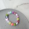 New Colorful Acrylic Heart Beaded Choker Necklace For Women Trendy Resin Love Clavicle Chain Collar Valentine'S Day Jewelry Gift