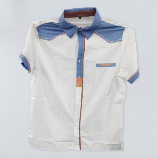 Menn Topp Ung Kortermet Slim Fit Skjorte Myk Menn Sommerskjorte Skjorte Menn plagg