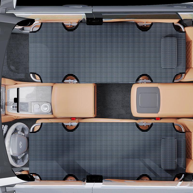 Universal Non-Inflatable Car Rear Seat Folding Travel Bed with Charger