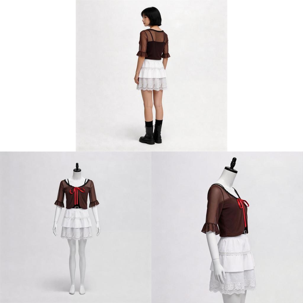 Zero Amakura Mio Cosplay Costume For Game Anime Role Play With Polyester Fabric For Halloween Events