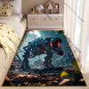 Futuristic robotic dinosaur jungle carpet Yoga living room room decor children's crawling mat doormat area rug games mat