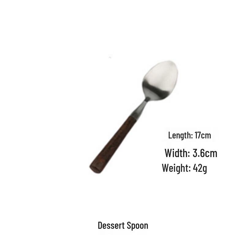 

Zuozhixun Vintage Matte Stainless Steel Dessert Spoons (Set of 2)