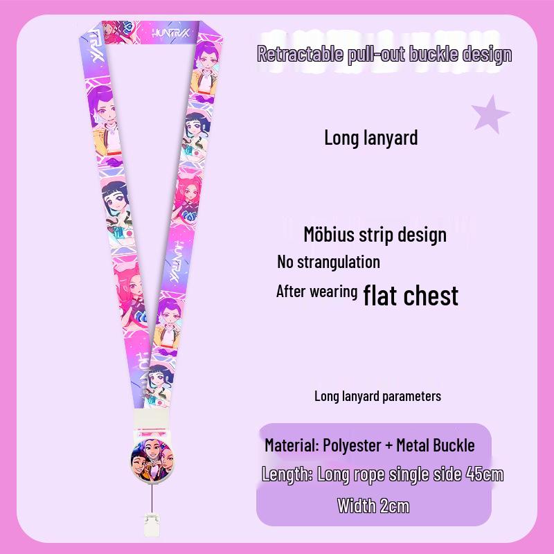 Demon Hunter Squad Campus Student ID Badge Lanyard & Holder