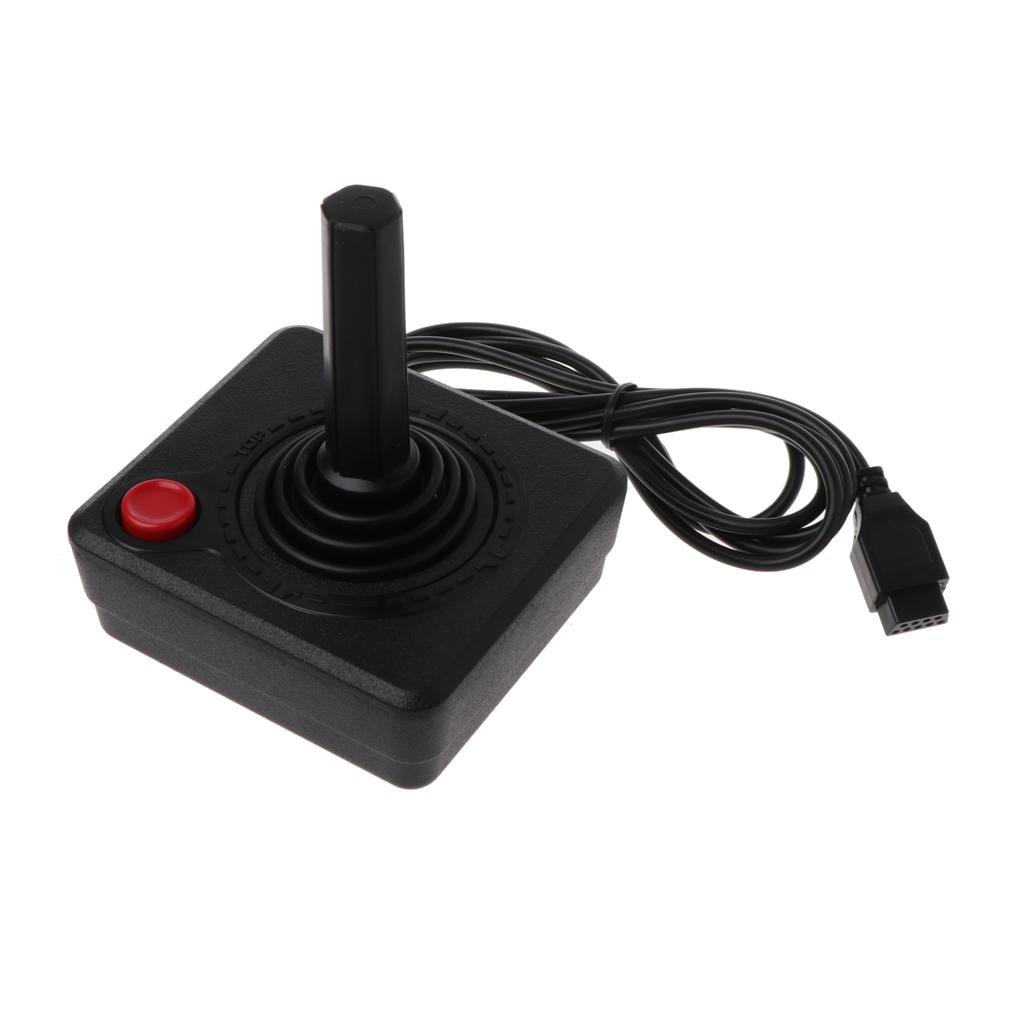 Retro Classic Controller Gamepad Joystick for 2600 Console Game Rocker with 4-Way Lever & Single Action Button