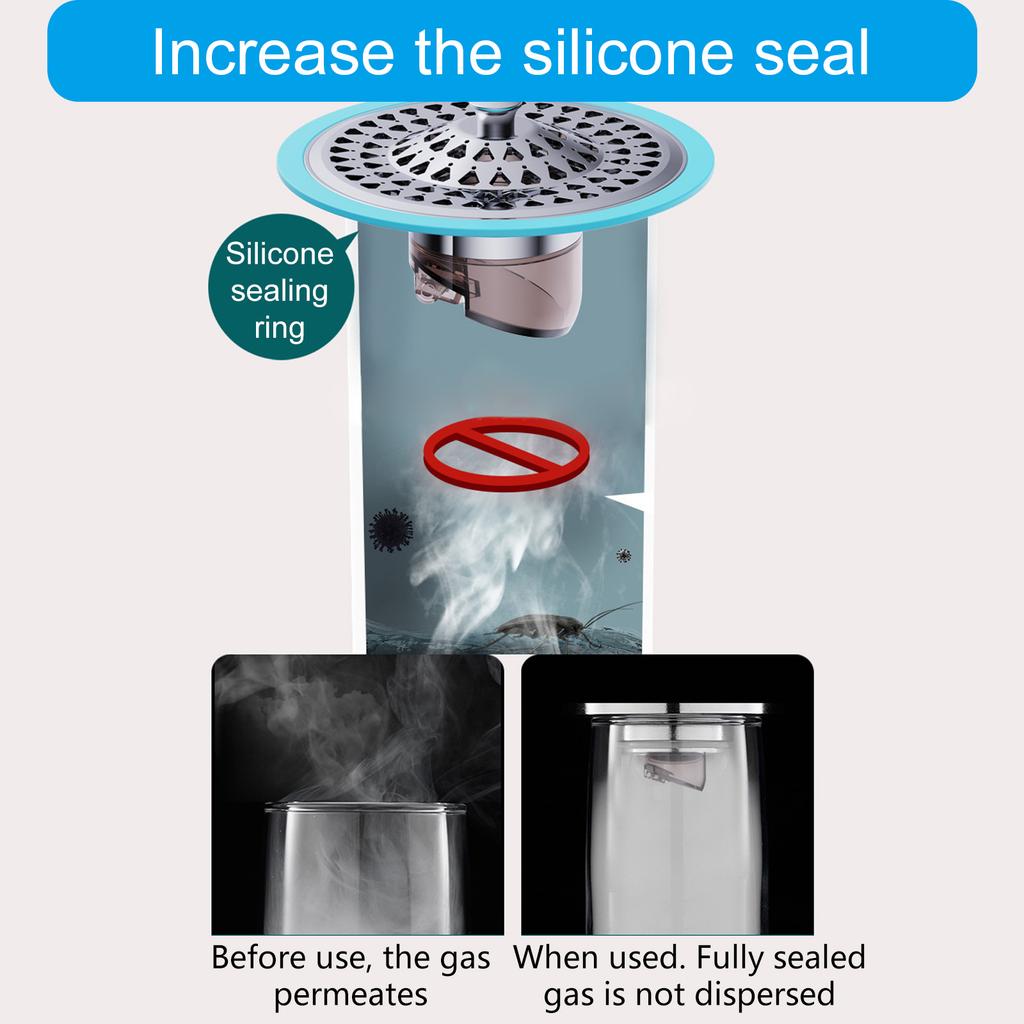 Universal Bathroom Floor Drain Shower Drainage Modern Bathroom Floor Drain Quick Drainage Anti Backflow Shower Trap