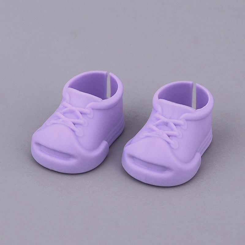 15/17Cm Doll Shoes Plastic Mini Shoes For Dolls Mini Finger Shoes Clothing Accessory For 6.9 Inch Dolls Blind Box Doll