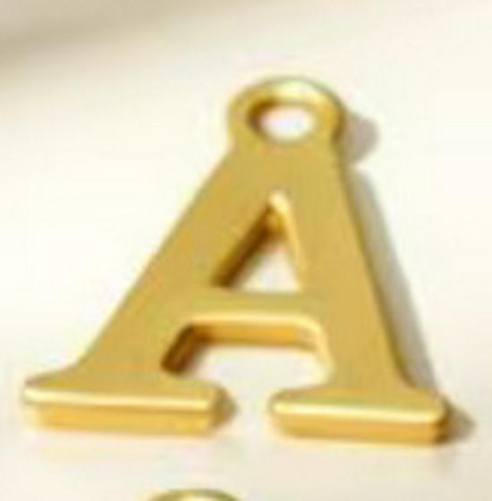 DIY Jewelry Accessories: 26 Alphabet Titanium Steel Pendants for Bracelets, Necklaces, Handmade Charms