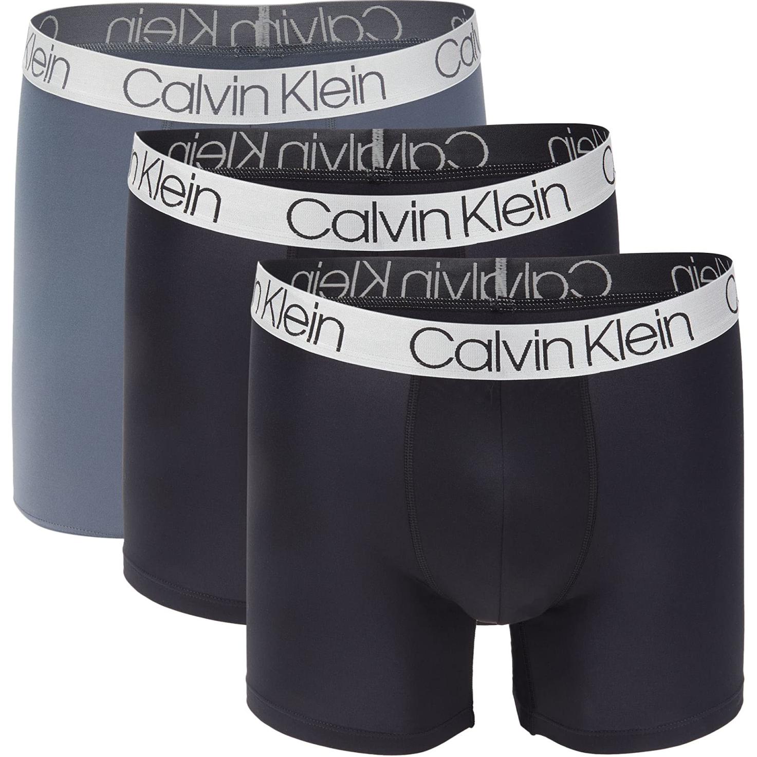 Calvin Klein Удобные Минималистичные Боксеры-Брифы, 3 шт. Мужское Нижнее Белье NP2214O-051 XL