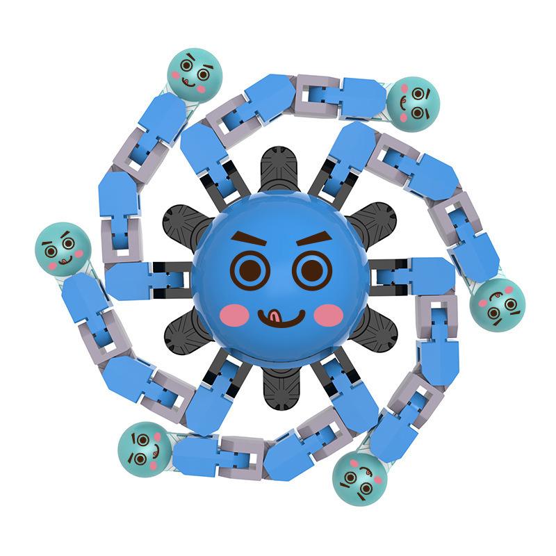 Fingerspitzen-Kreiselspielzeug Kinder und Jungen Drehen Zwischen Ihren Fingern, Dekomprimieren Und Verformen Leuchtende Mechanik Jungen Drehen Sich