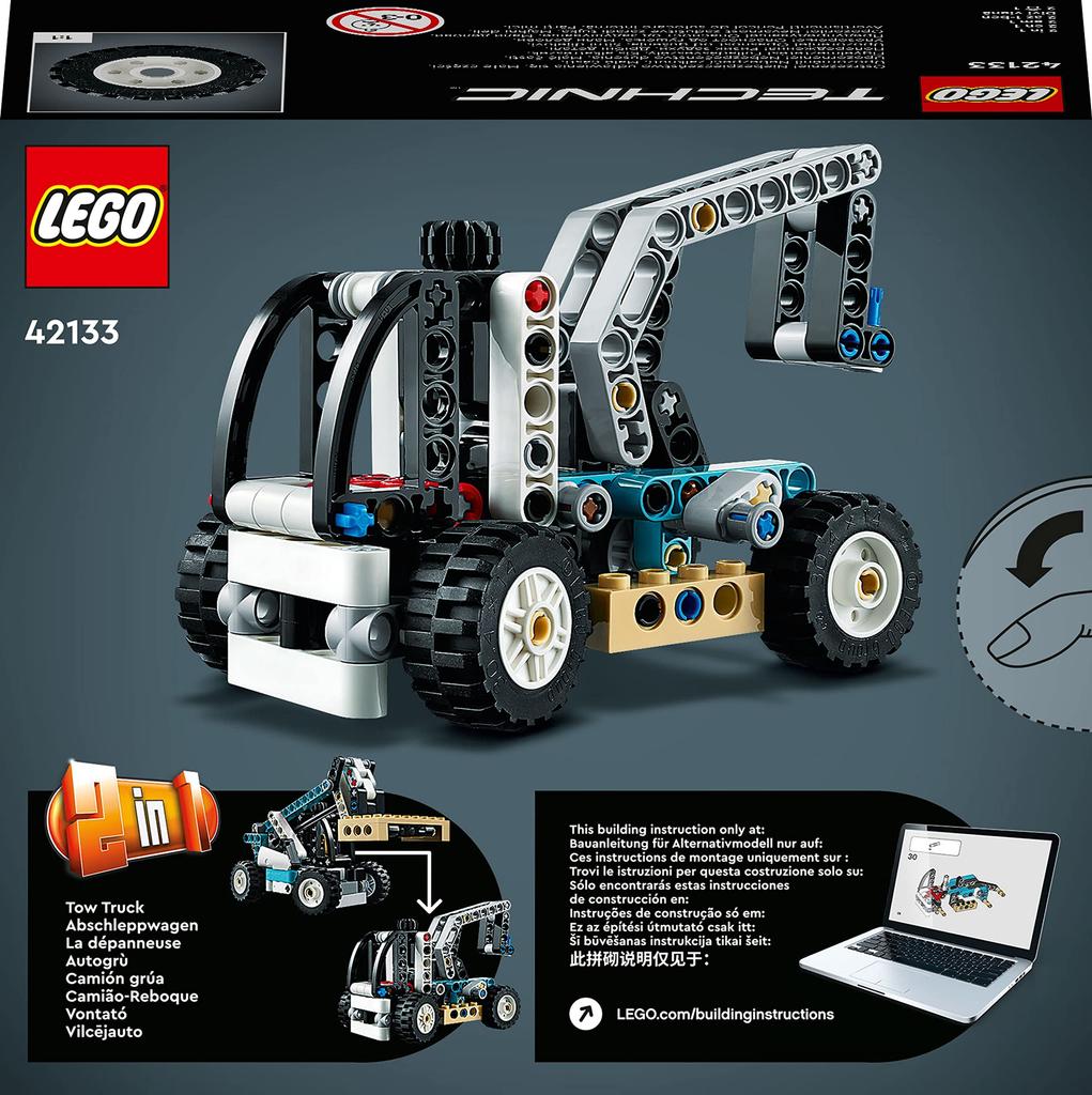 LEGO Technic Telehandler 42133, a great toy for boys ages 7 and up. A great gift for STEM education and city building.