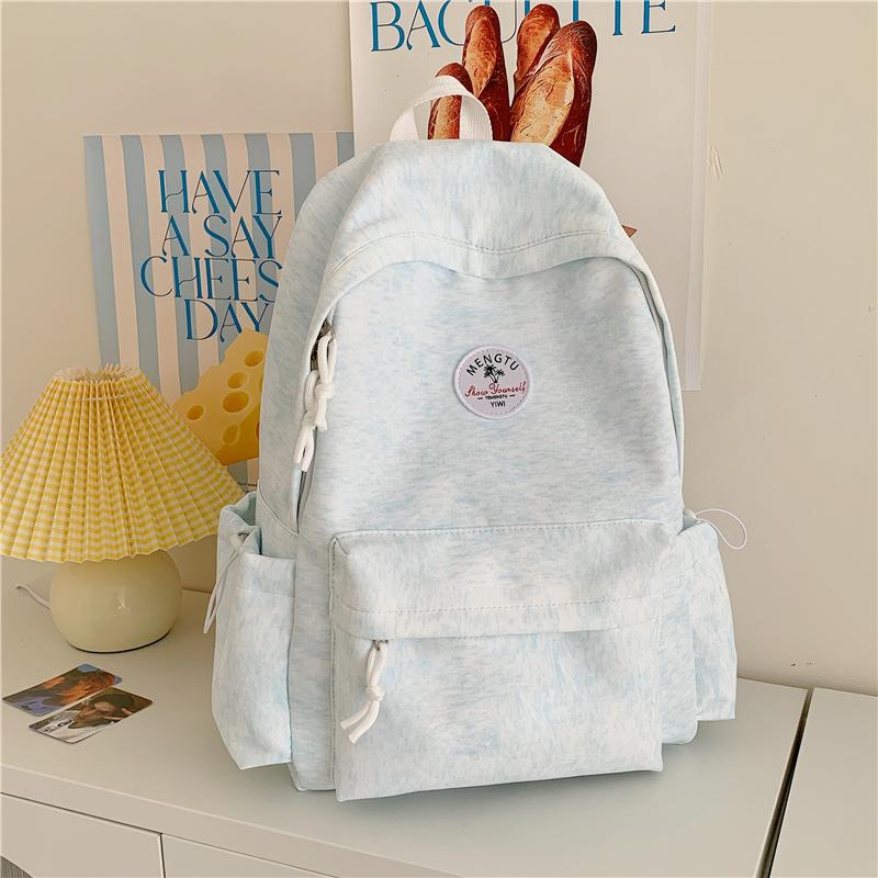 Schoolbag new large-capacity schoolbag female high school students simple and versatile campus backpack niche high-value travel backpack