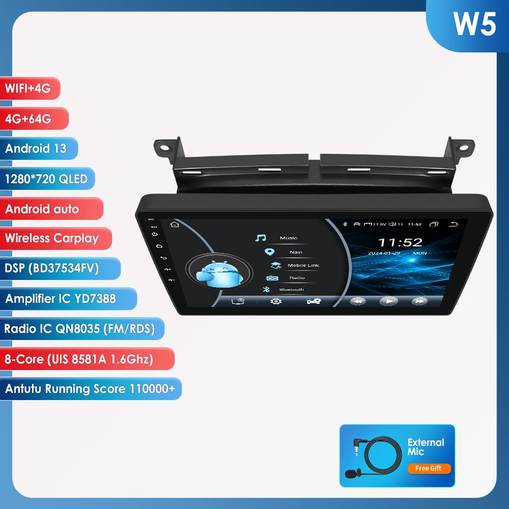 OSSURET Carplay Car Intelligent Systems Carplay Android 13 Car Radio for Fiat 500 2016 2017 2018 2019 Multimedia Video Player WIFI Autoradio Bluetooth