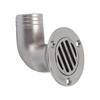 90 Degree Deck Drain Scupper 1.5in OD 316 Stainless Steel Plumbing Fittings for Marine Boat Yacht