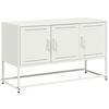 VidaXL TV Stand White 100.5x39x60.5 Cm Steel, TV Stand, TV Buffet, Media Unit, TV Bench, Hifi Cabinet, Center of 846481